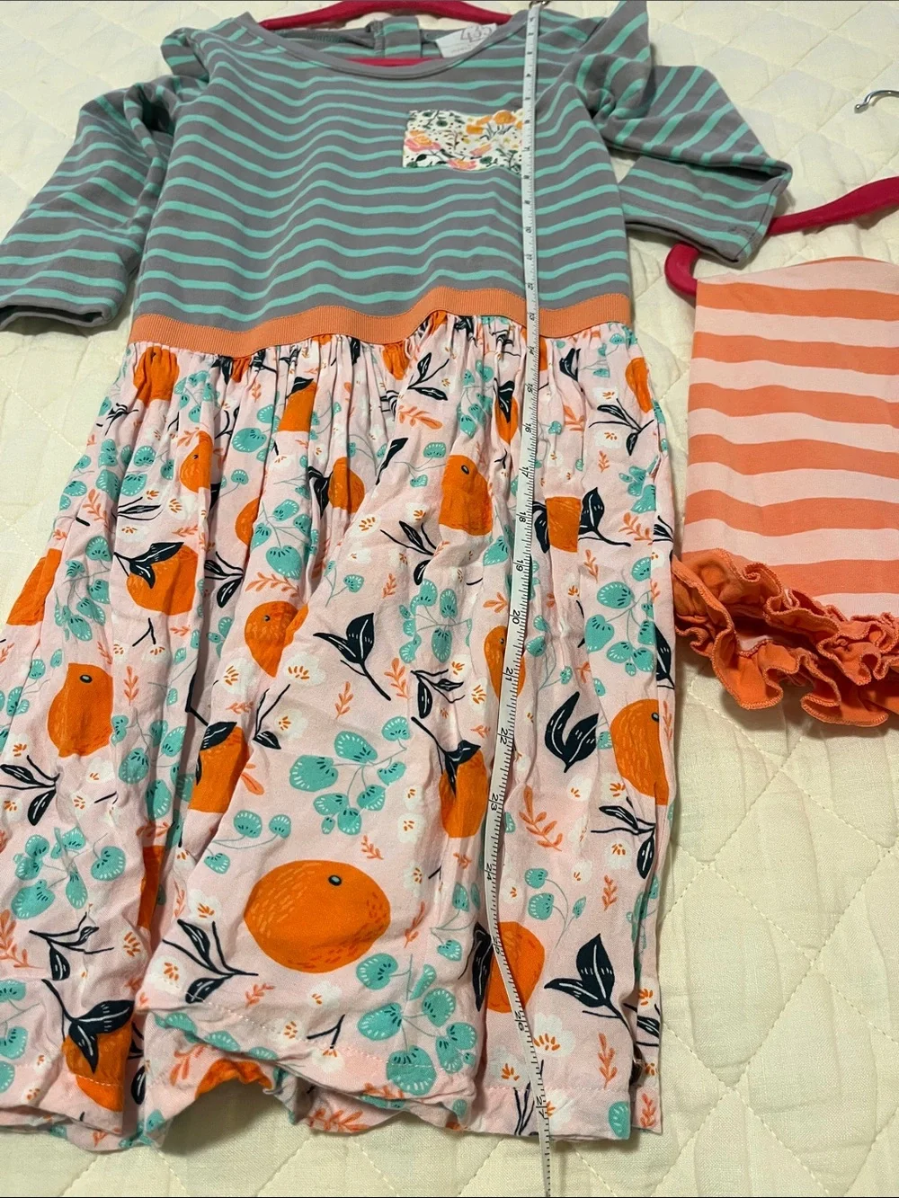 Matilda Jane Set - Joanna Gaines Dress and Stripe Ruffle Shorties 8